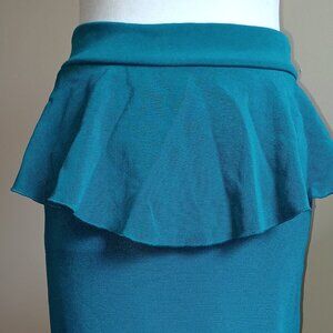 Kandy Kiss teal Knee Length Skirt Size S